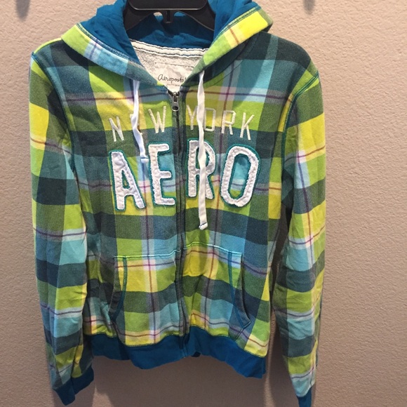 Aeropostale Jackets & Coats Aeropostle Plaid Bright Color Jacket